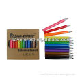 Kids gift mini colour pencil set in paper box EN71-3,ASTM CPSIA